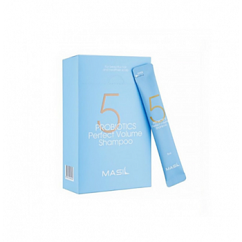 Шампунь с пробиотиками для объема волос Masil 5 Probiotics Perfect Volume Shampoo 8мл